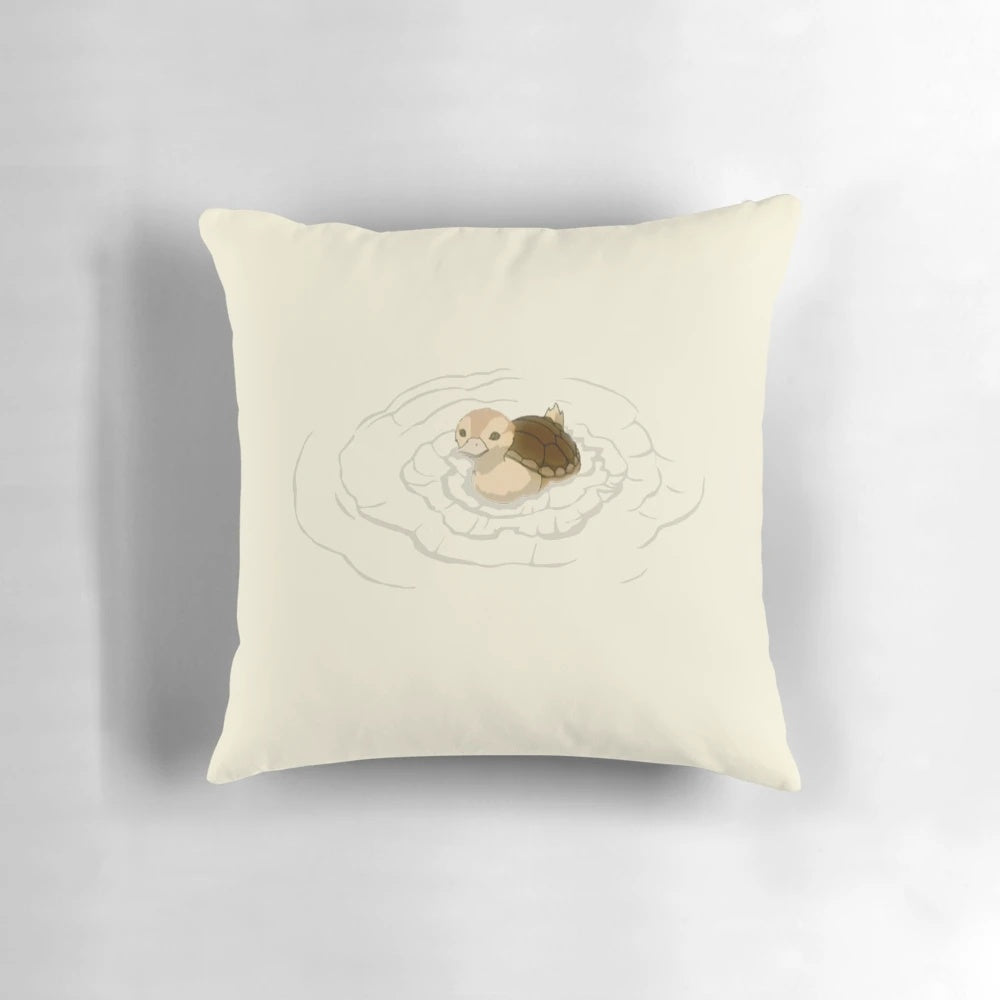 Soft, plush turtleduck-themed decorative pillow inspired by the popular anime series Avatar: The Last Airbender and Legend of Korra.
