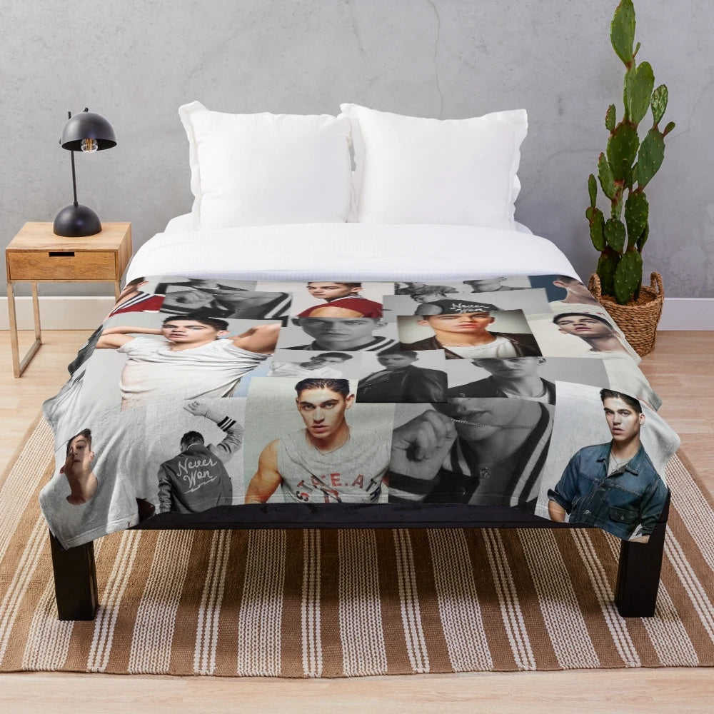 Cozy plush blanket featuring Hero Fiennes Tiffin from the After movie series
