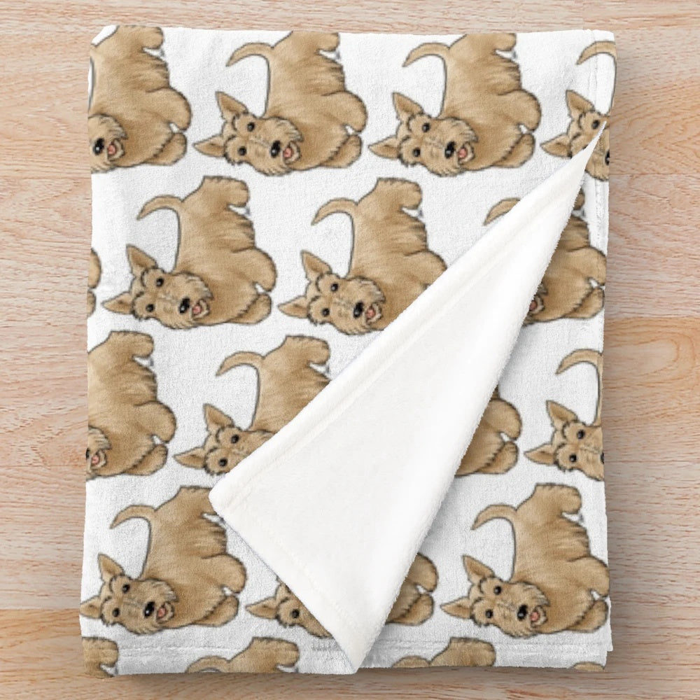Soft and cuddly plush blanket featuring a Scottish Terrier breed design