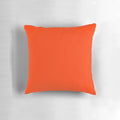 Solid plain coquelicot orange decorative throw pillow with over 100 shades of orange