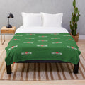 Plush blanket with "Free Palestine" design and Palestinian flag