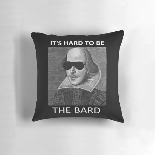 "It's Hard to Be the Bard" pillow featuring the cast of the Broadway musical "Something Rotten"