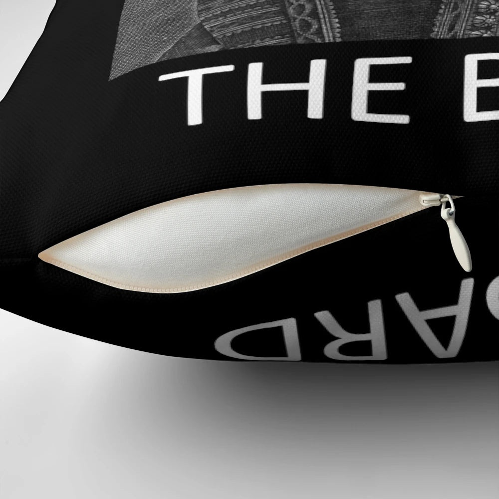 "It's Hard to Be the Bard" pillow featuring the cast of the Broadway musical "Something Rotten"