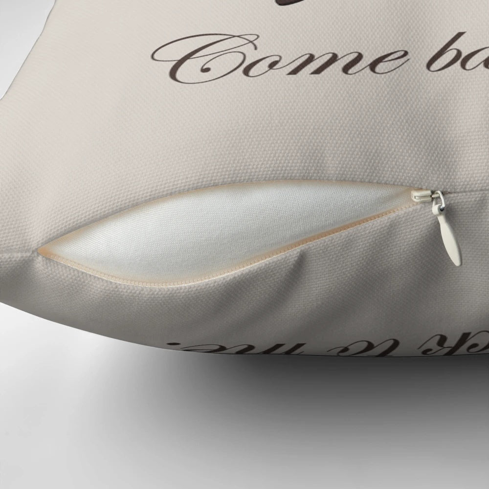Somewhere in Time" Pillow featuring Jane Seymour and Christopher Reeve in a romantic time travel scene