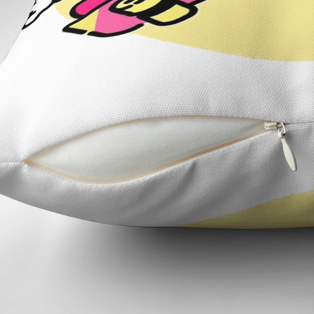 Colorful Sonic the Hedgehog and Mario plumber video game themed pillow
