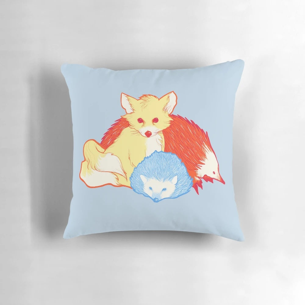Soft, cuddly Sonic the Hedgehog-themed plush pillow featuring Tails, Knuckles, and other iconic characters from the classic Sega video game franchise.