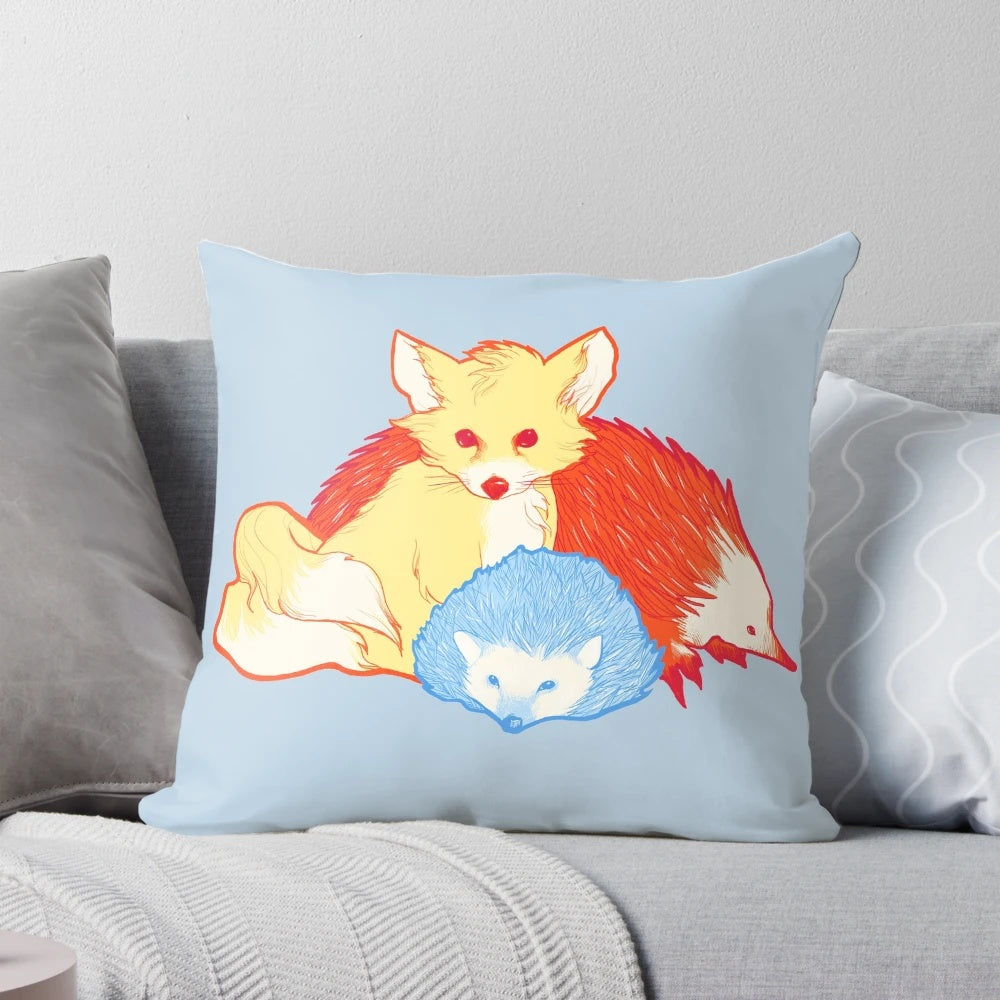 Soft, cuddly Sonic the Hedgehog-themed plush pillow featuring Tails, Knuckles, and other iconic characters from the classic Sega video game franchise.