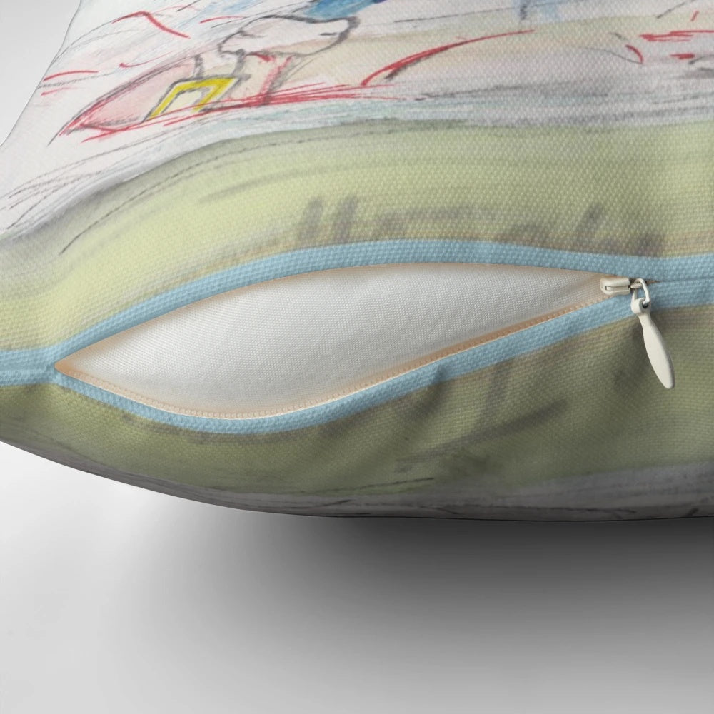 Sonic the Hedgehog pillow with dynamic, fast-paced motion design