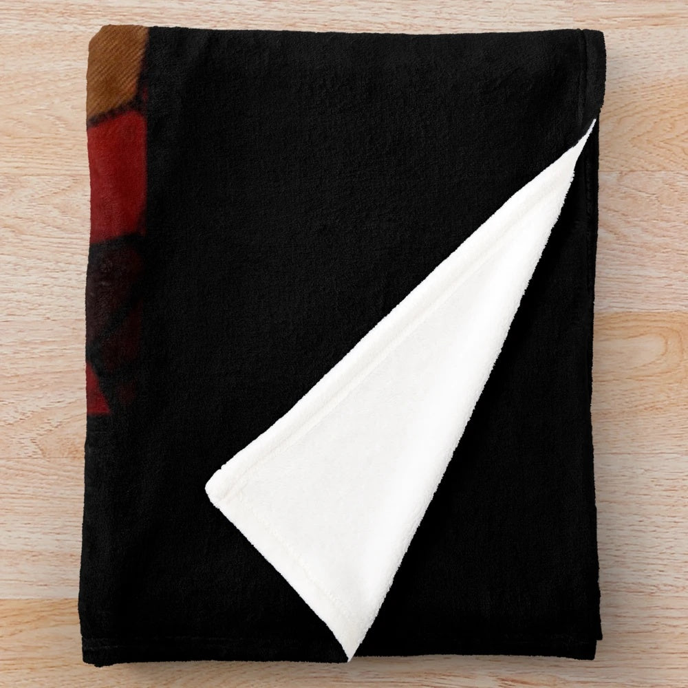 Blue outdoors-themed plush blanket with nature and tree elements for Muse music lovers
