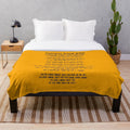 Soft and cozy plush blanket featuring lyrics and artwork inspired by Frank Ocean's music
