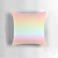 Pastel rainbow gradient pillow with a soft, plush design