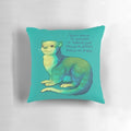 A soft, plush river otter pillow to provide comfort and encouragement for anxiety, depression and mental health struggles.