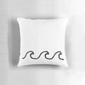 Waves Pillow with Serene Ocean Motif