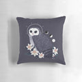 Sooty owl pillow, a mystical familiar for your home decor