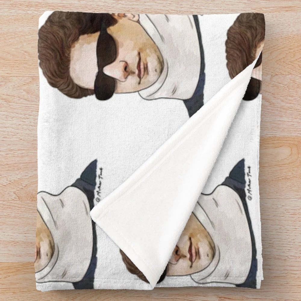 Chrissy Plush Blanket with Sopranos-inspired design
