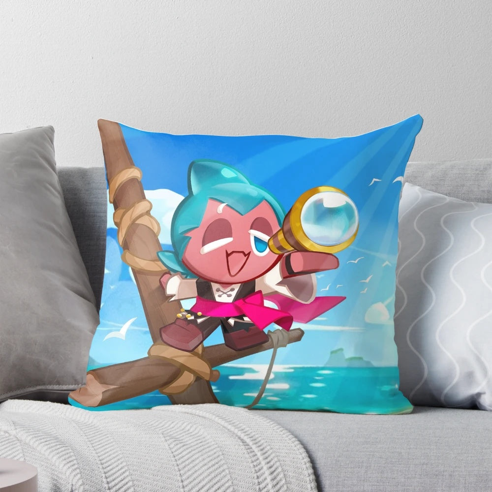 Soft and cuddly Sorbet Shark plush pillow, a must-have for Cookie Run: Kingdom fans.