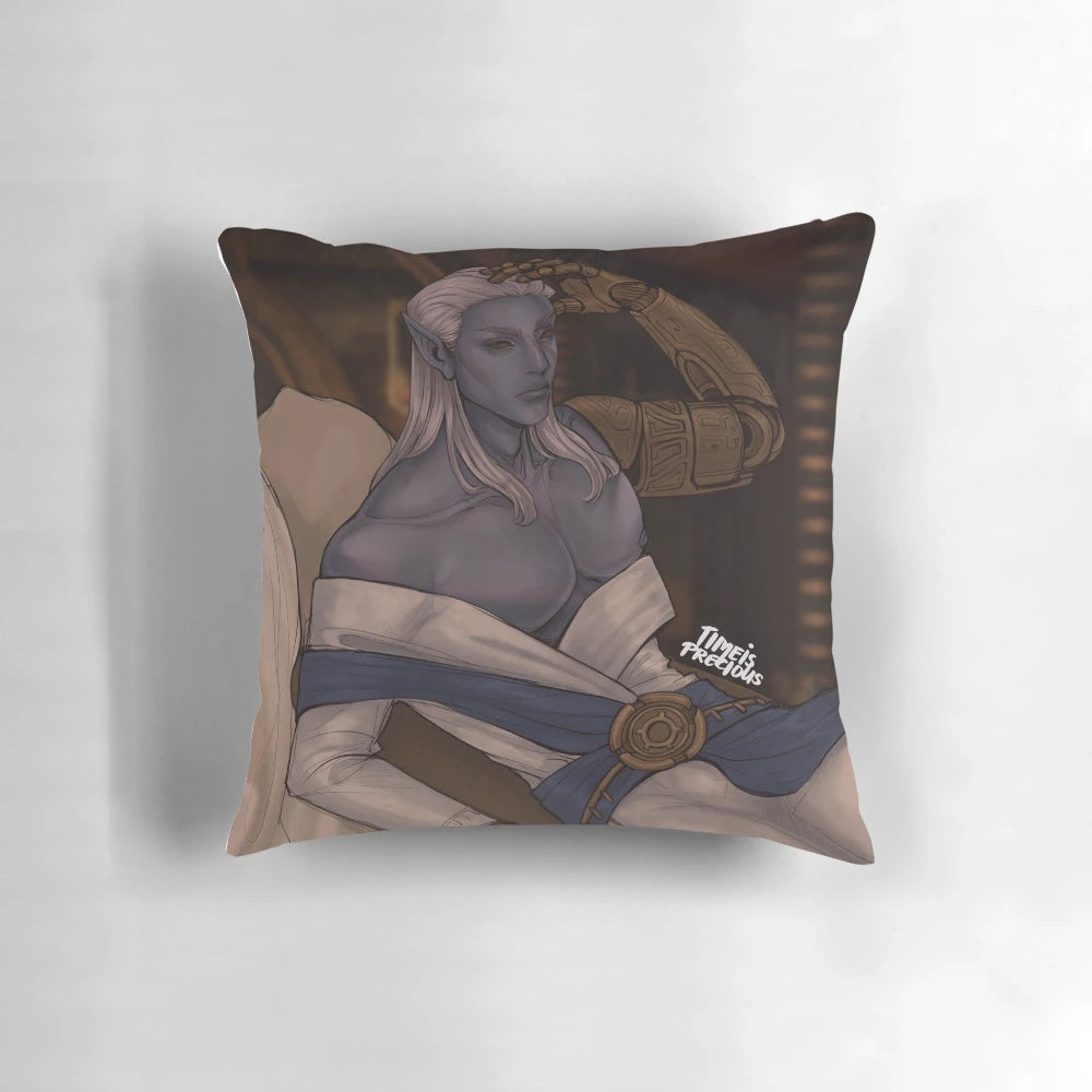 Sotha Sil Pillow - Soft, high-quality pillow featuring the iconic character from The Elder Scrolls Online