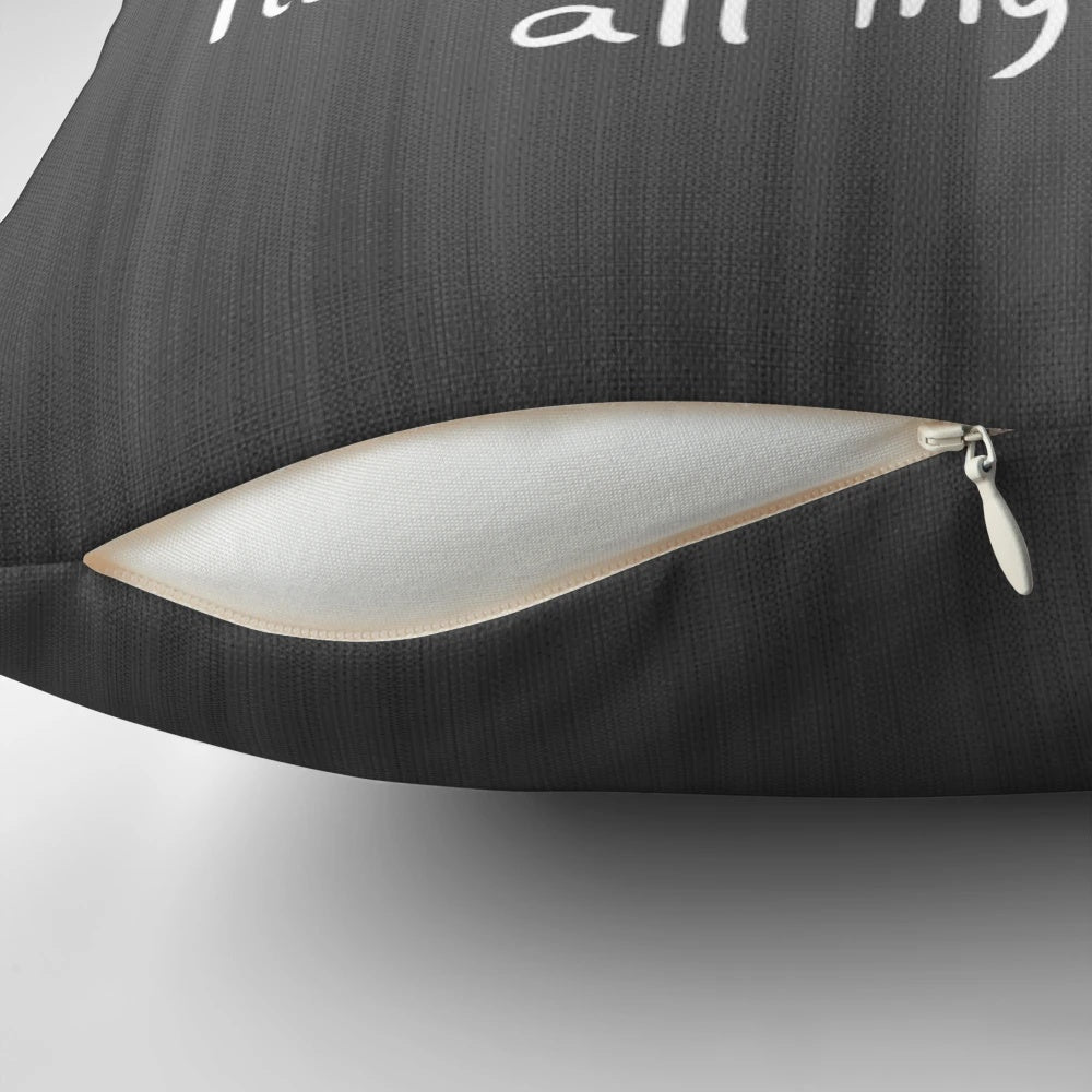 Cozy pillow featuring a serene cat design for a peaceful, spiritual ambiance.
