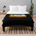 Southpark-themed plush blanket with a soft, cozy design