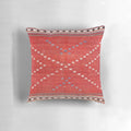 Southwest Anatolian camel cover print pillow with geometric ethnic pattern