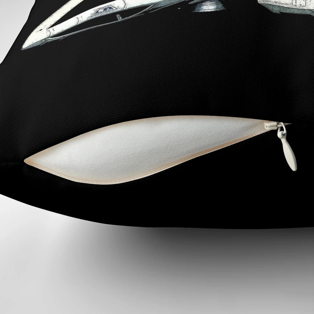 Space 1999 Eagle Transporter Pillow featuring the iconic spacecraft from the classic 1970s sci-fi TV series