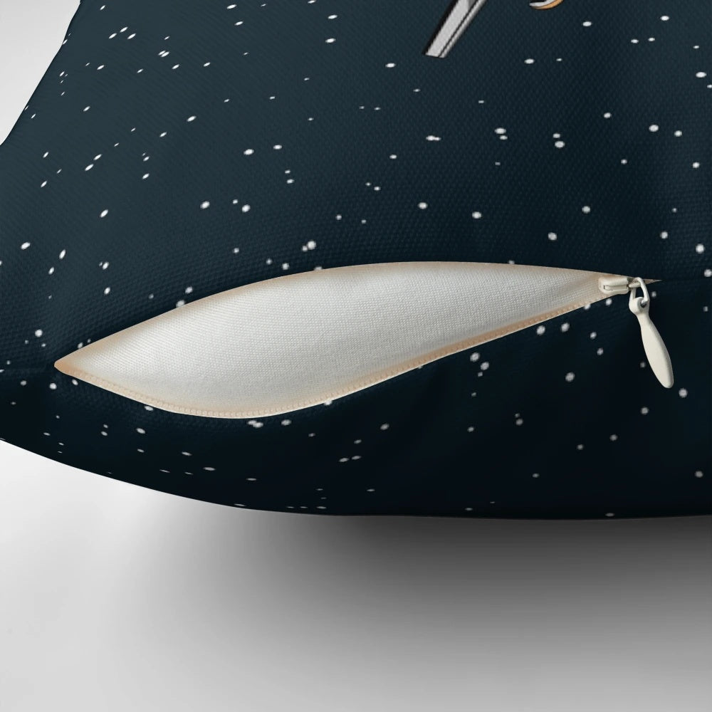 Jebbin' Pillow, a space-themed pillow inspired by the popular game Kerbal Space Program