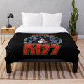 KISS band spaceman design plush blanket