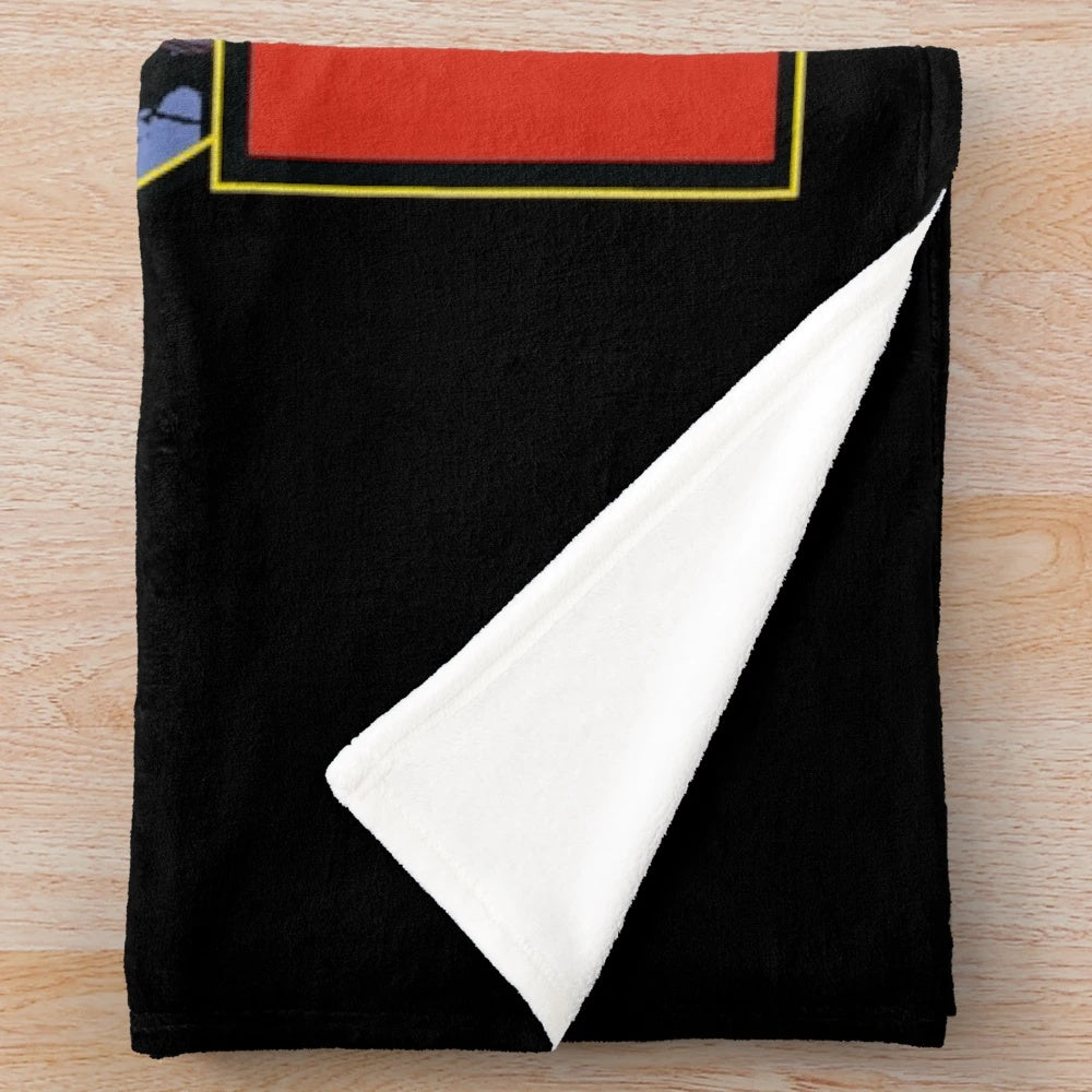 KISS band spaceman design plush blanket