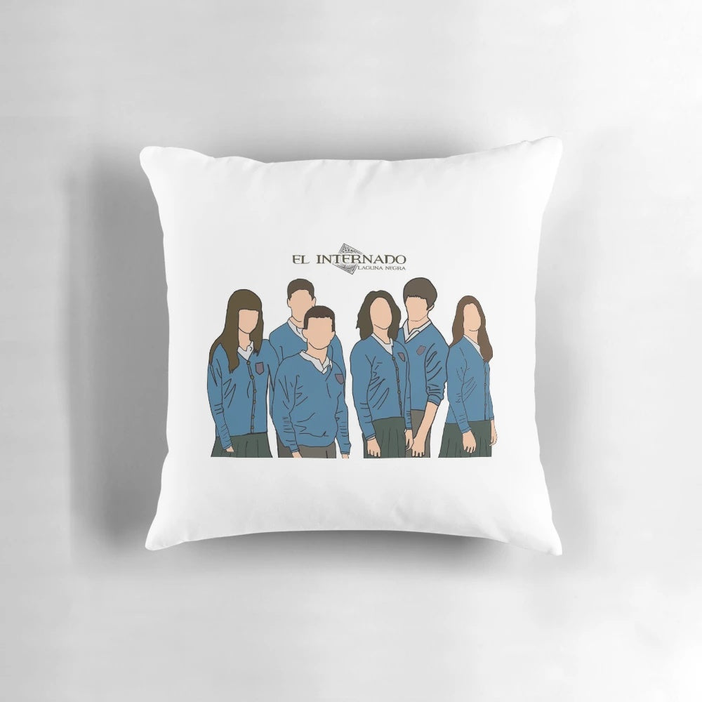 'El Internado' Pillow featuring Characters from the Iconic Spanish TV Series