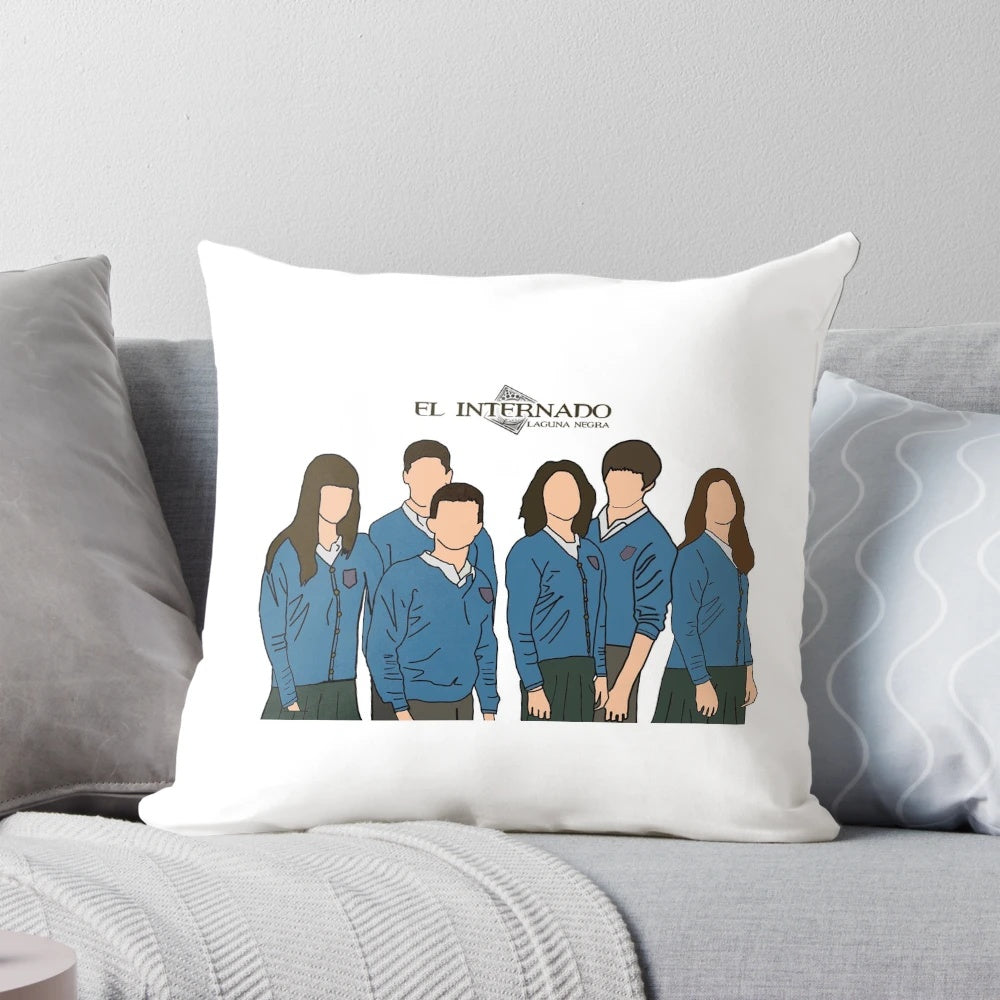 'El Internado' Pillow featuring Characters from the Iconic Spanish TV Series