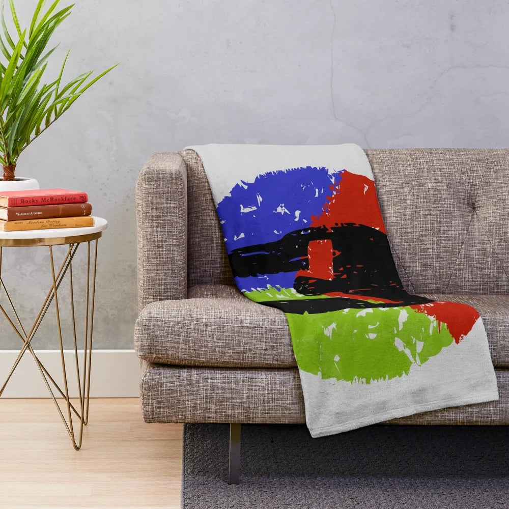 Spartan-inspired plush blanket for athletic and fitness lifestyle