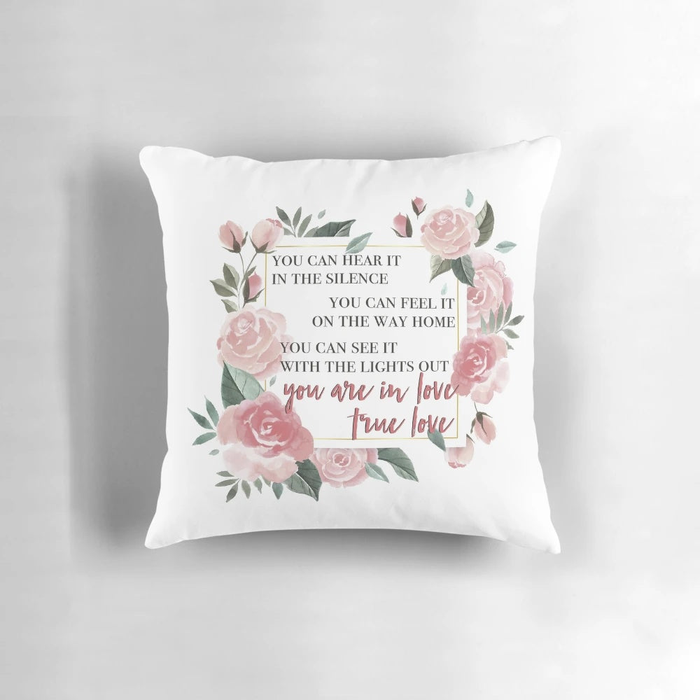 Speak Now" Taylor Swift Lover Pillow with Inspirational Quote