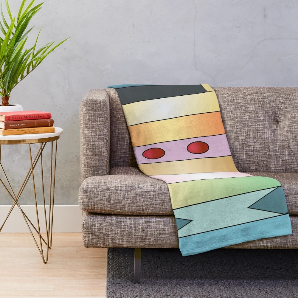 Spectrum of Eeveelutions inspired plush blanket