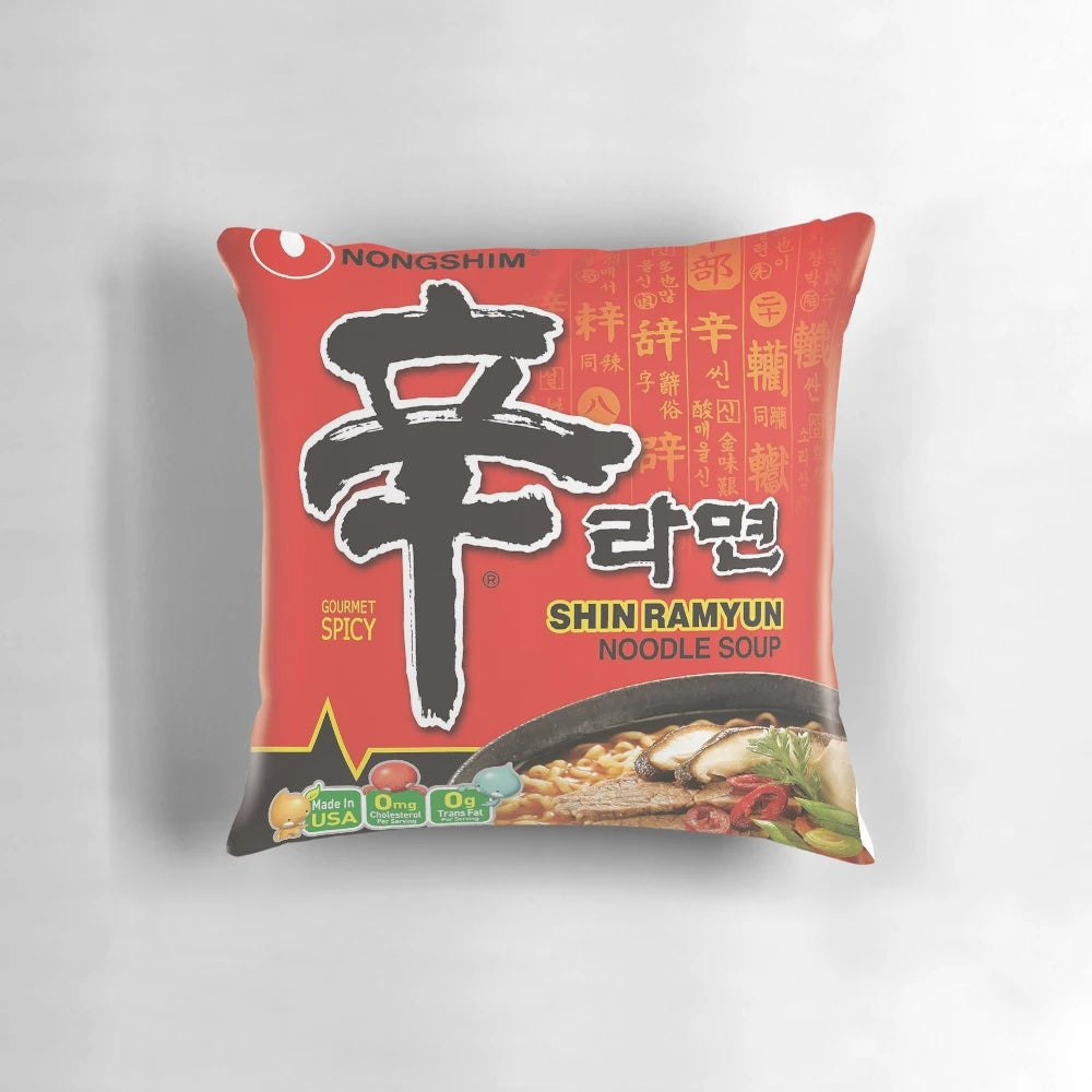Spicy Korean instant ramen noodle snack