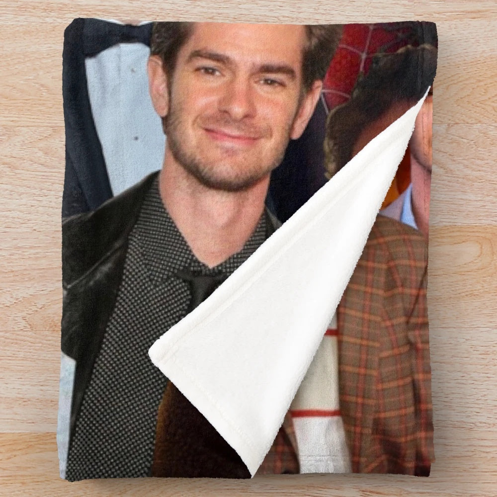 Spider-Man Trio Photo Collage Plush Blanket