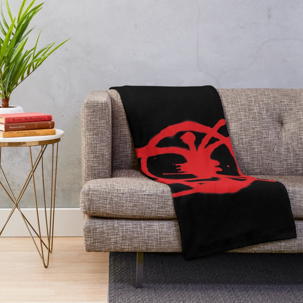 Spider-Verse inspired plush blanket featuring miles morales and spider-man