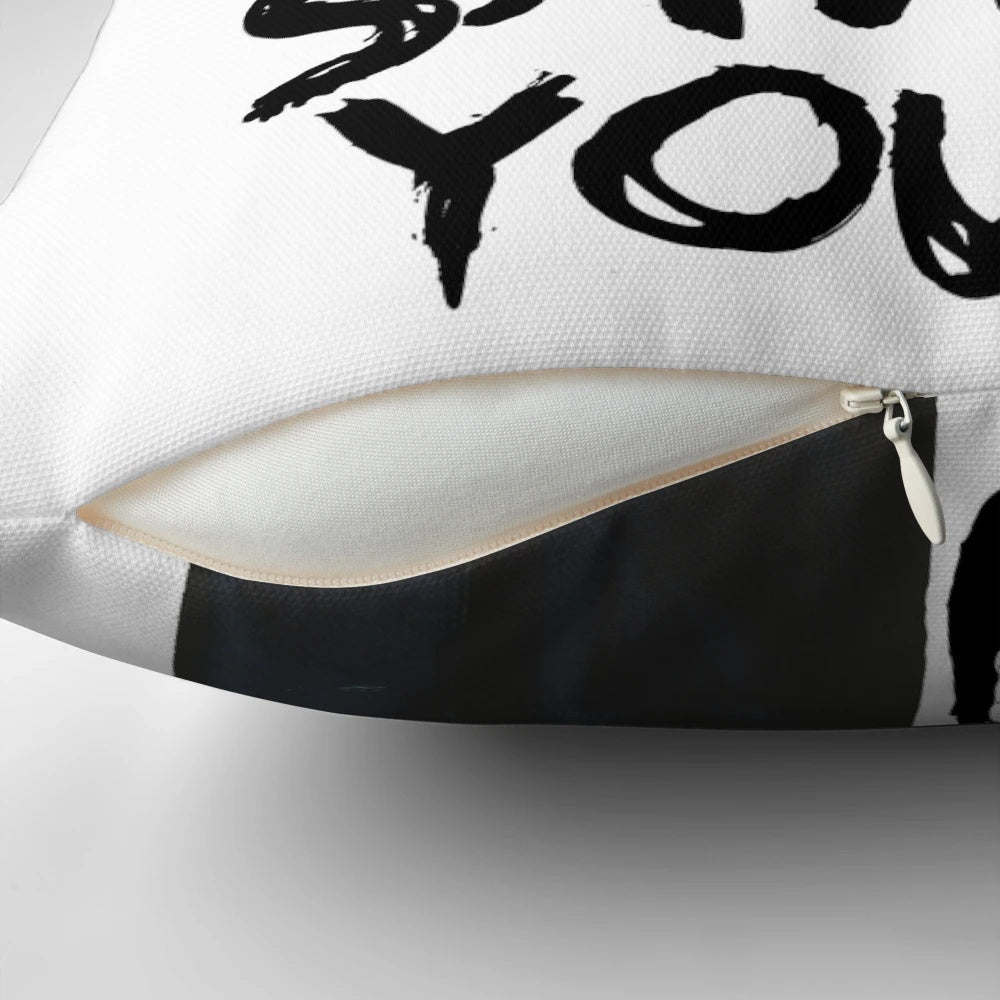 Spike Buffy pillow featuring the quote "Every Night I Save You" from the TV show Buffy the Vampire Slayer.