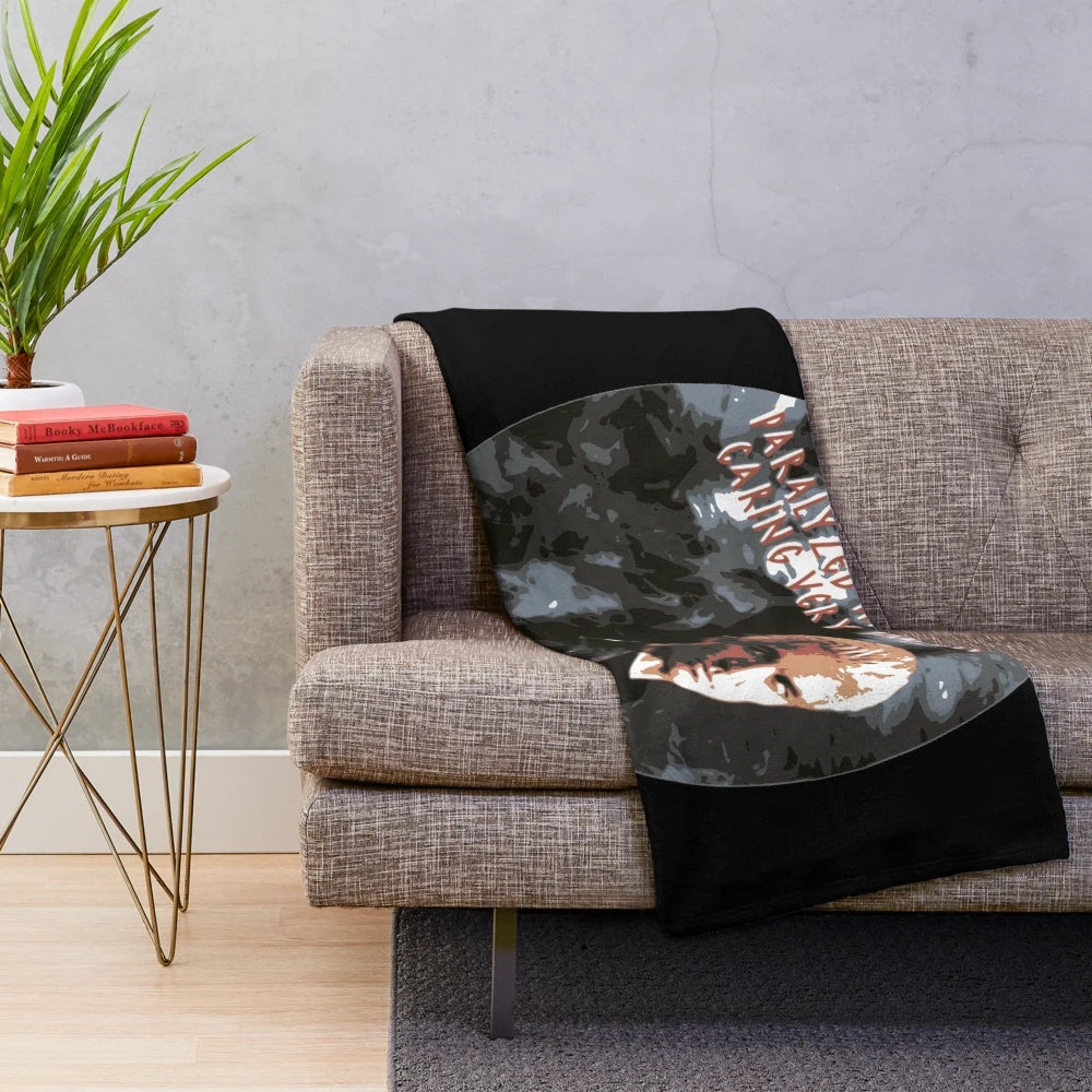 Spike inspired plush blanket with cozy design for Buffy the Vampire Slayer fans