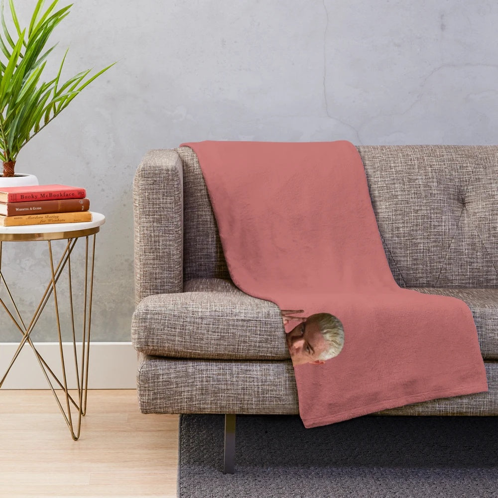 Spike-inspired plush blanket with a Buffy the Vampire Slayer theme