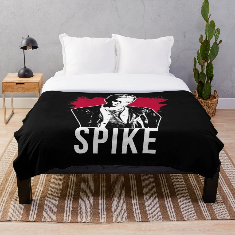 Spike the Vampire plush blanket inspired by Buffy the Vampire Slayer