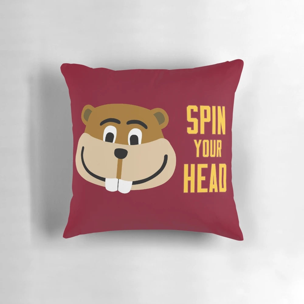University of Minnesota Gophers Spin Your Head Pillow