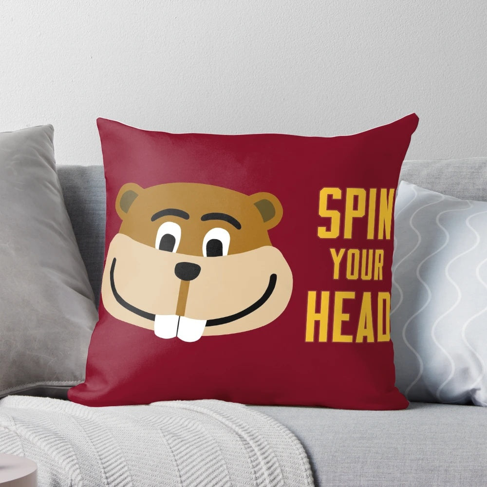 University of Minnesota Gophers Spin Your Head Pillow