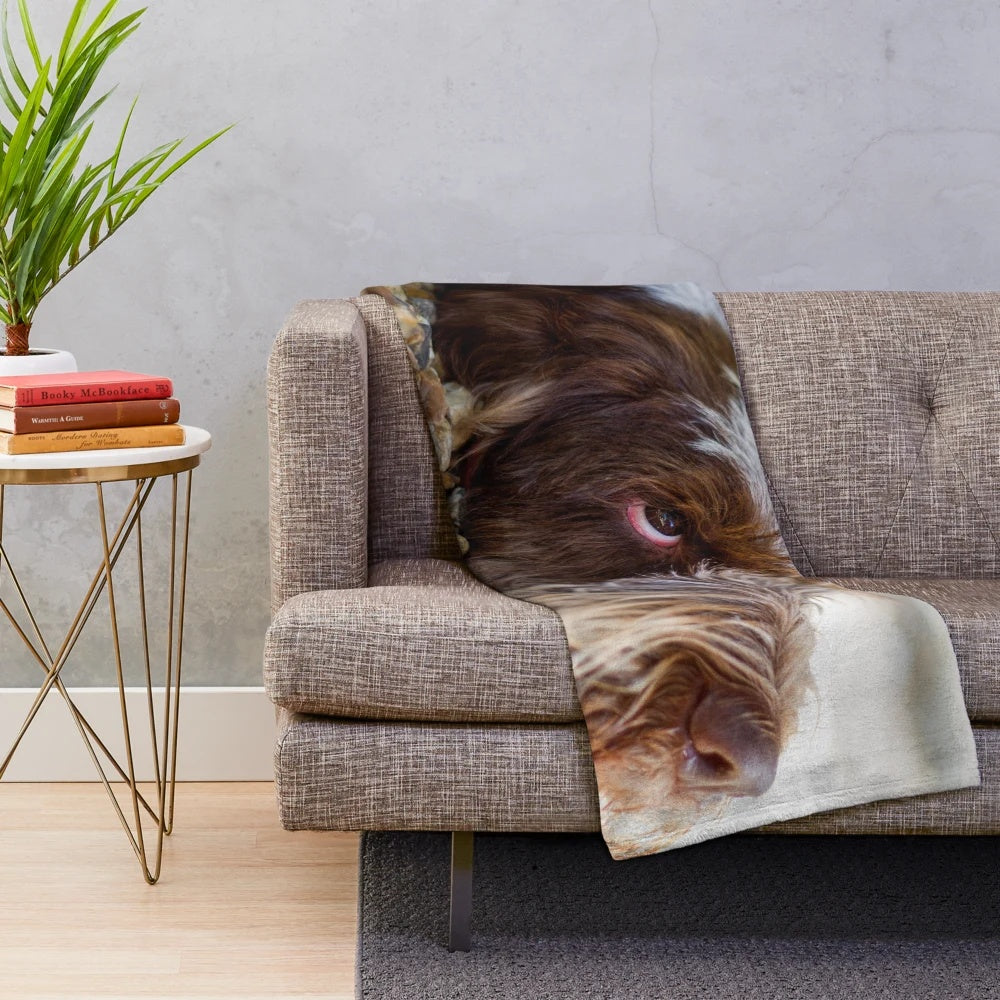 Spinone Plush Blanket - Cozy Italian Spinone Dog Design