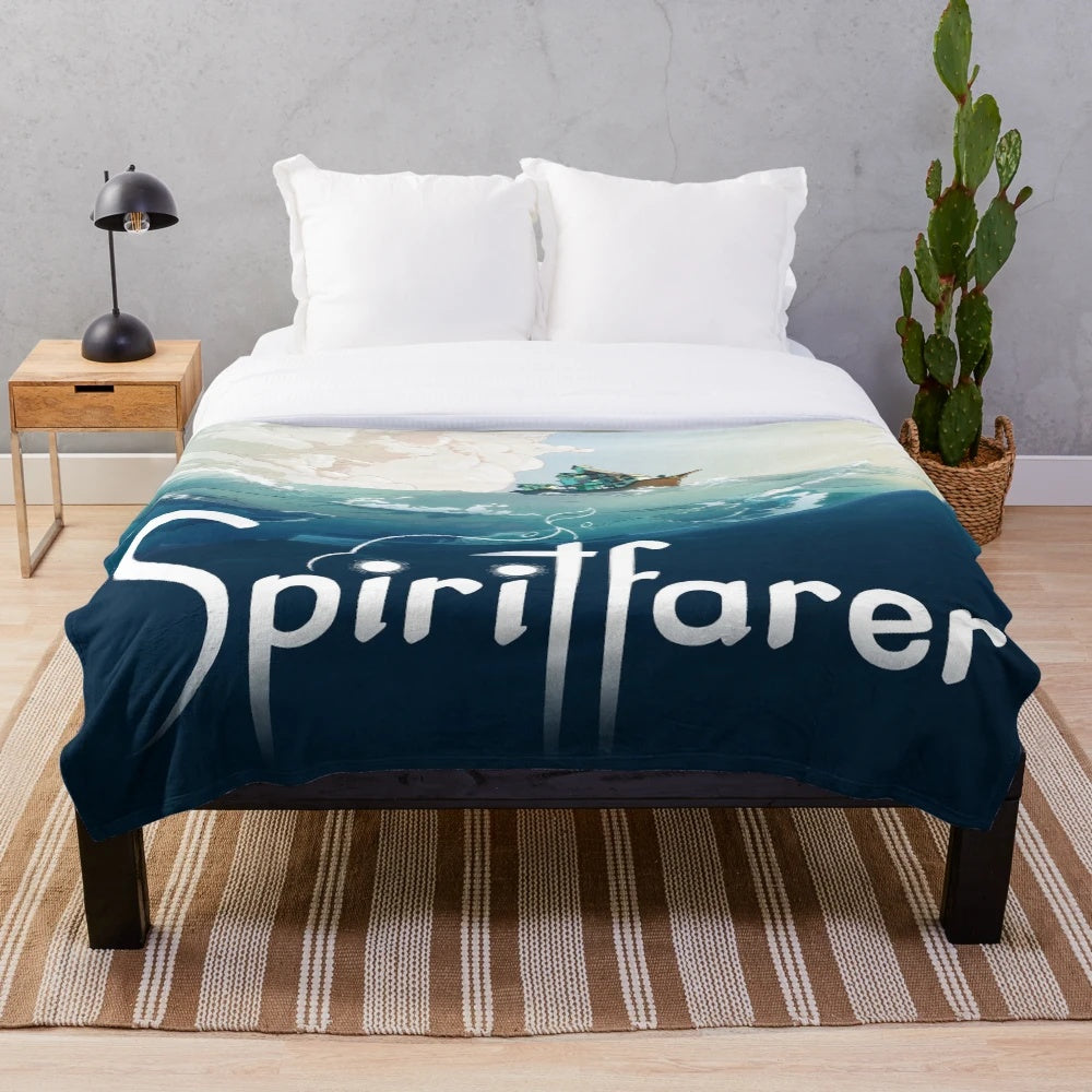 Spiritfarer plush blanket featuring a cozy, soft, and warm design inspired by the popular video game