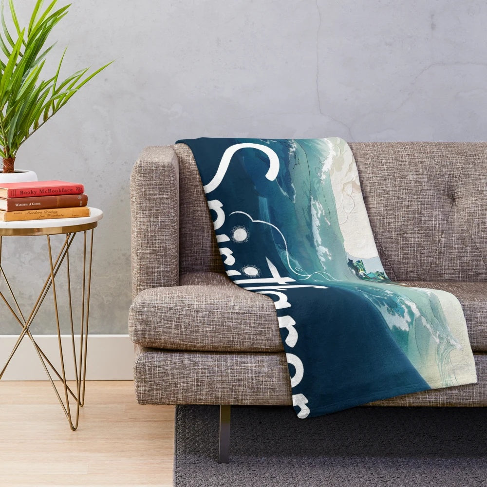 Spiritfarer plush blanket featuring a cozy, soft, and warm design inspired by the popular video game