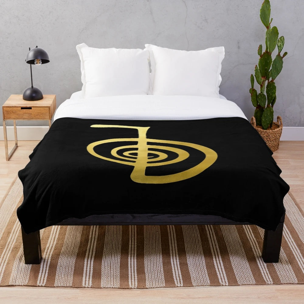 Cho Ku Rei Reiki Healing Power Symbol Plush Blanket