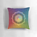 Flower of life sacred geometry spiritual lotus mandala pillow