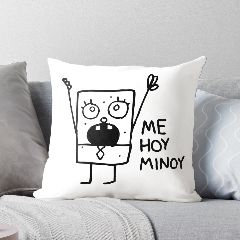 Spongebob Squarepants Doodlebob Inspired Plush Throw Pillow