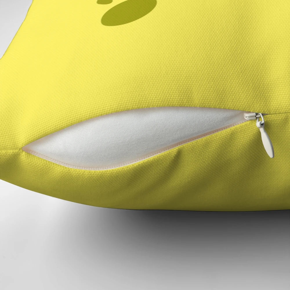 Spongebob Excited Face Themed Pillow, Cartoon Character Bedding