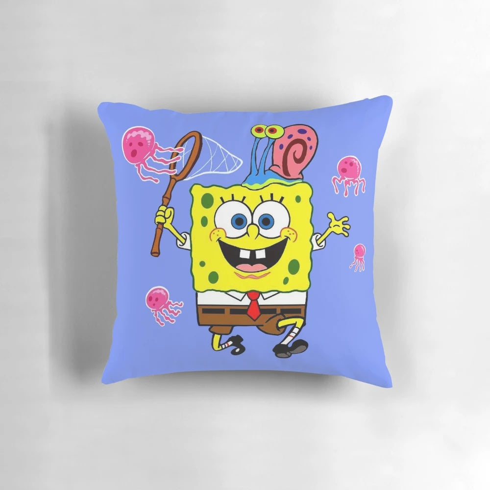 Spongebob Squarepants Themed Plush Pillow for Children's Bedroom
